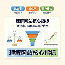 延安建站-理解网站核心指标:跳出率、转化率与用户粘性